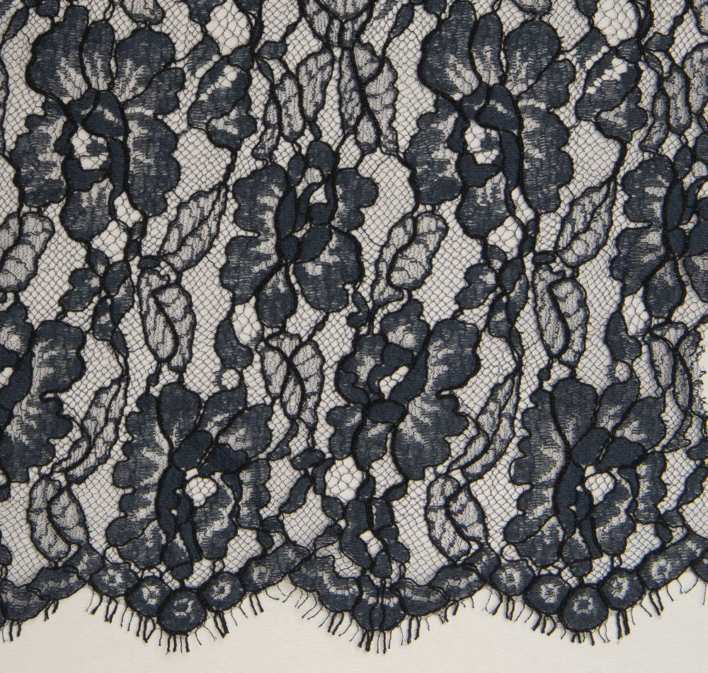 Soltiss Leafy and Floral Pattern France Lace