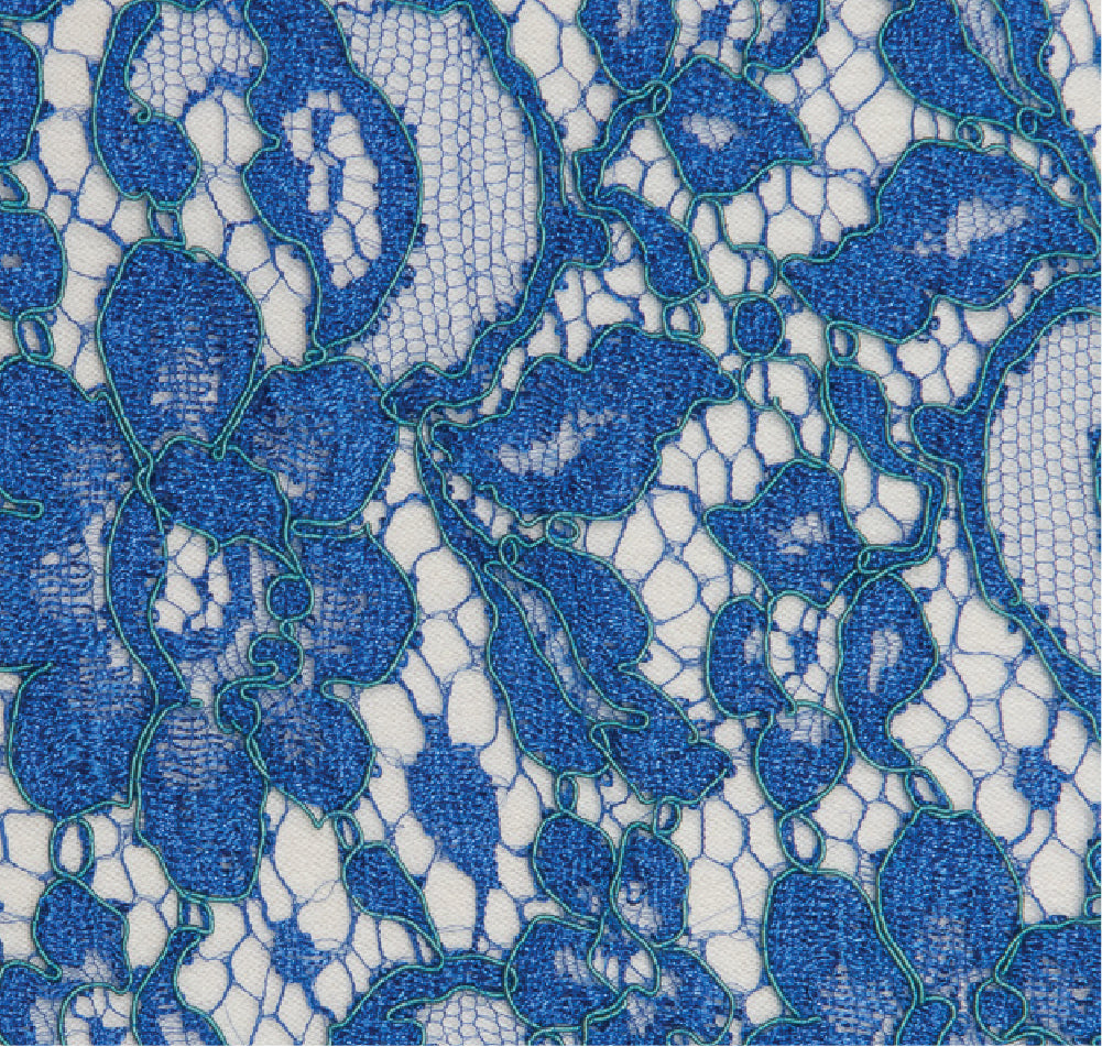 Solstiss France Lace with Floral Pattern