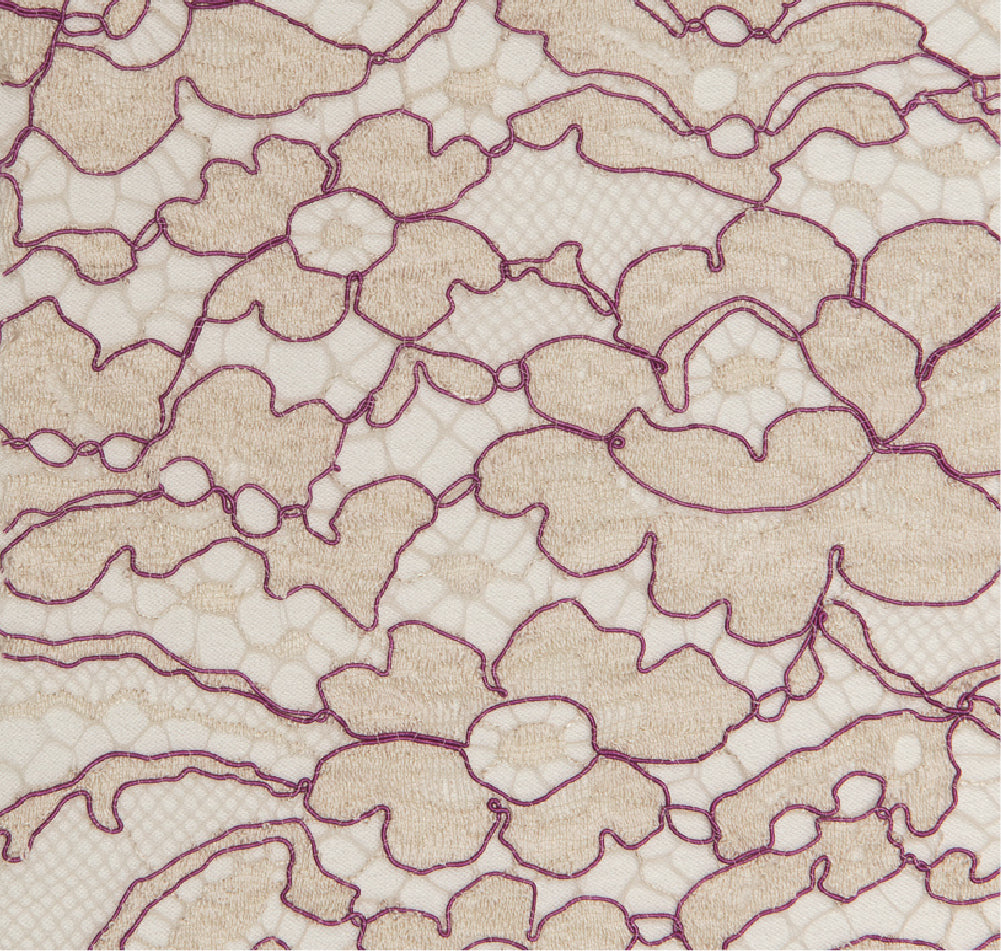 Solstiss Dense Floral Pattern on France Lace